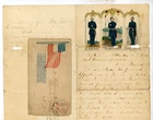 Civil War Patriotic Lettersheet Used with letter Col. Ellsworth
