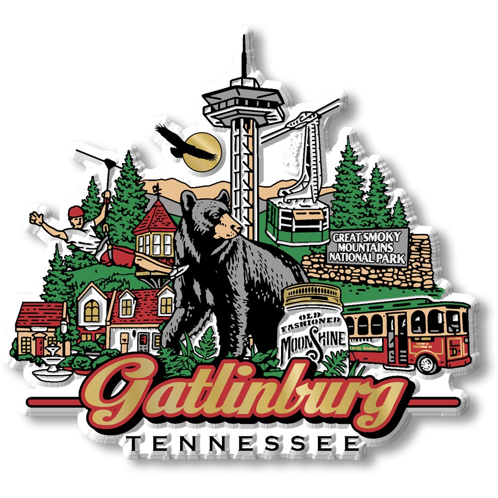 Gatlinburg City Magnet by Classic Magnets
