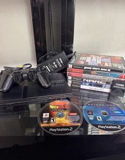 Sony PlayStation 2 Slim Console, Controller, Memory Card, AV Cable, Games
