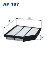 Luftfilter Filtron Ap 197 Filtereinsatz FüR Hyundai Ix55 Crdi 4WD