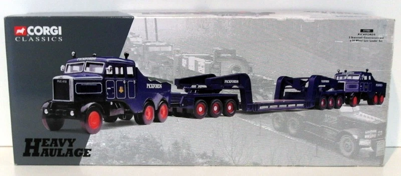 Corgi 1/50 Scale 17701 - 2 Scammell Constructors & 24 Wheel Low Loader Pickfords - Image 2 of 2