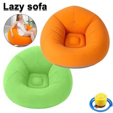 110*110cm Large Slouchy Flatable Sofa Chair PVC Lounger Bean Bag Pouf Puff Couch