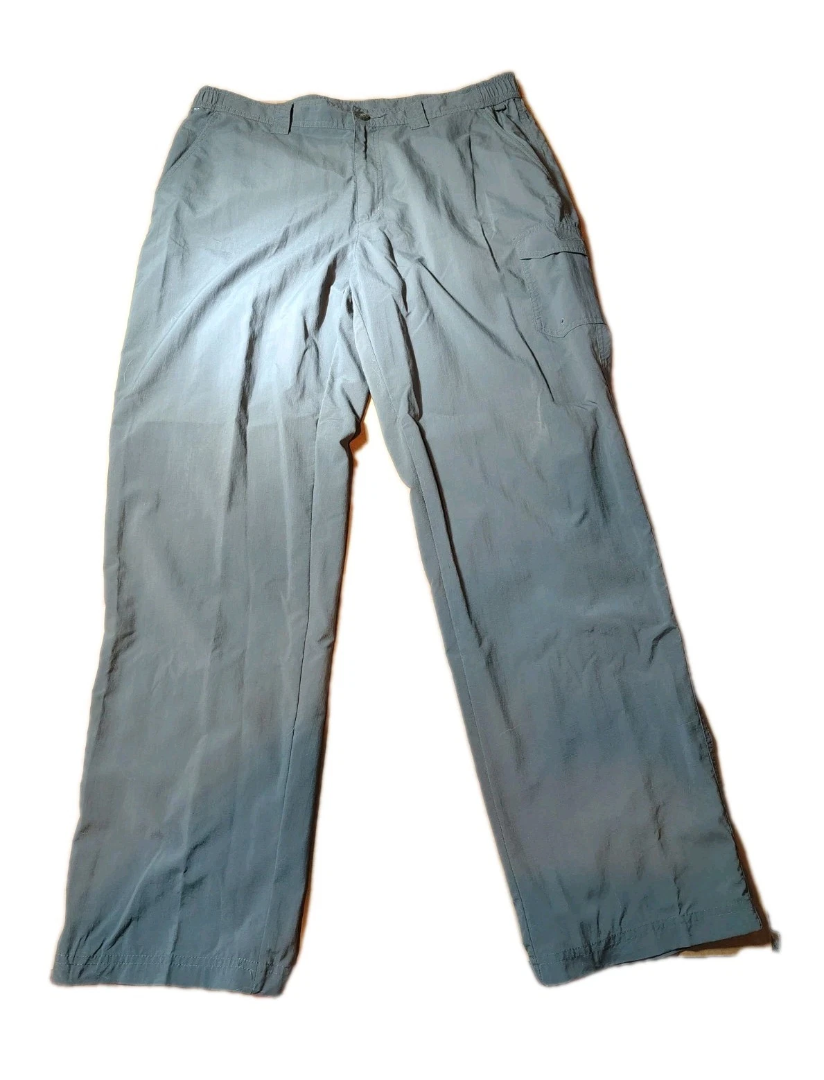 Columbia Pants Mens 36x32 Fishing Cargo Grey Pants PFG