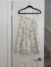 American Vintage White Floral Mini Dress Size Medium