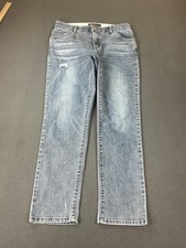 Democracy Absolution Jeans Womens 8 Light Wash Mid-Rise Straight Denim