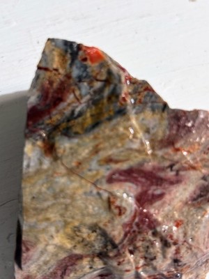 Mexican Fire Opals in Spdrwb Jasper Rough Lap/Disp 4.23oz (MF2983)