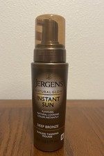 Jergens Natural Glow Instant Sun, Deep Bronze, Sunless Tanning Mousse, 6 fl oz