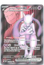 Mewtwo Ex Team Rocket 213/182 – Full Art Secrète – Coffret Ultraboost X De 10 Cartes Pokémon – Français – Écarlate Et Violet Rivalités Destinées