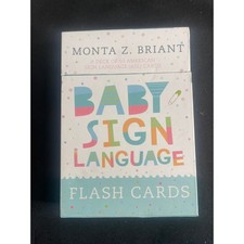 Monta Z Briant Baby Sign Language Flash Cards 50 ASL Cards for Parents & Infants