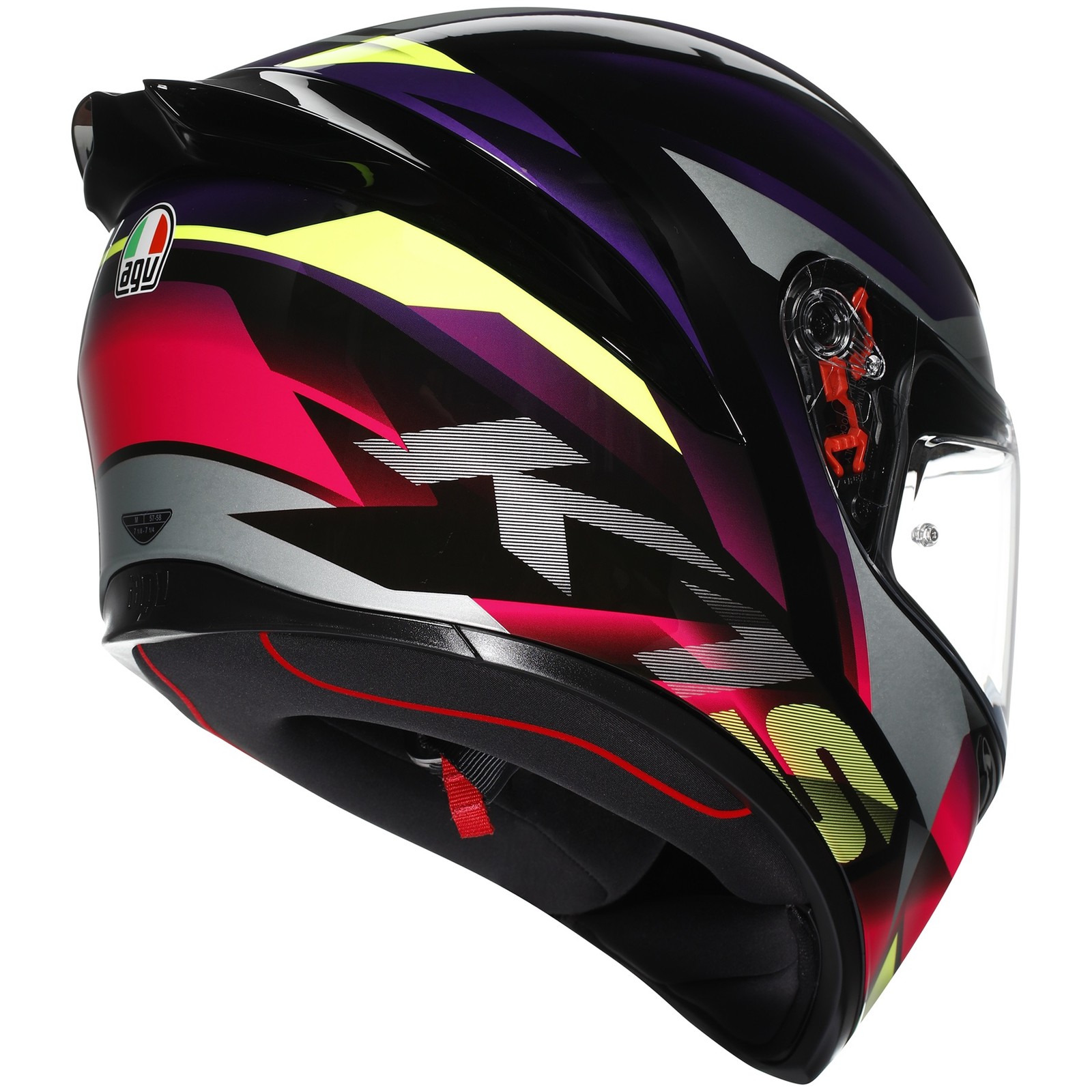 Casco AGV K1-S Fastlap 2XL per moto e scooter foto 6