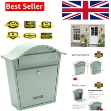 Burg-Wachter Classic Post Box Char Green MB01CG, Wall Mount, 36x37x13cm