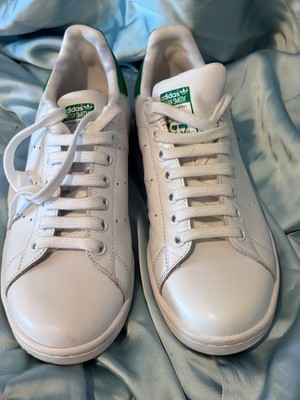 Adidas Stan Smith Sneakers White Leather & Green  Men 5 1/2