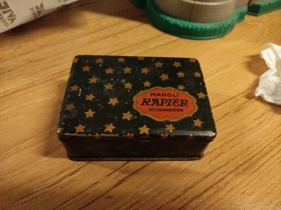 Zigaretten Blechdose Manoli Rapier