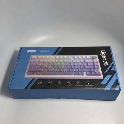MageGee LIGHT75 Wireless Creamy Keyboard Gasket Structure Hot Swappable 75% New