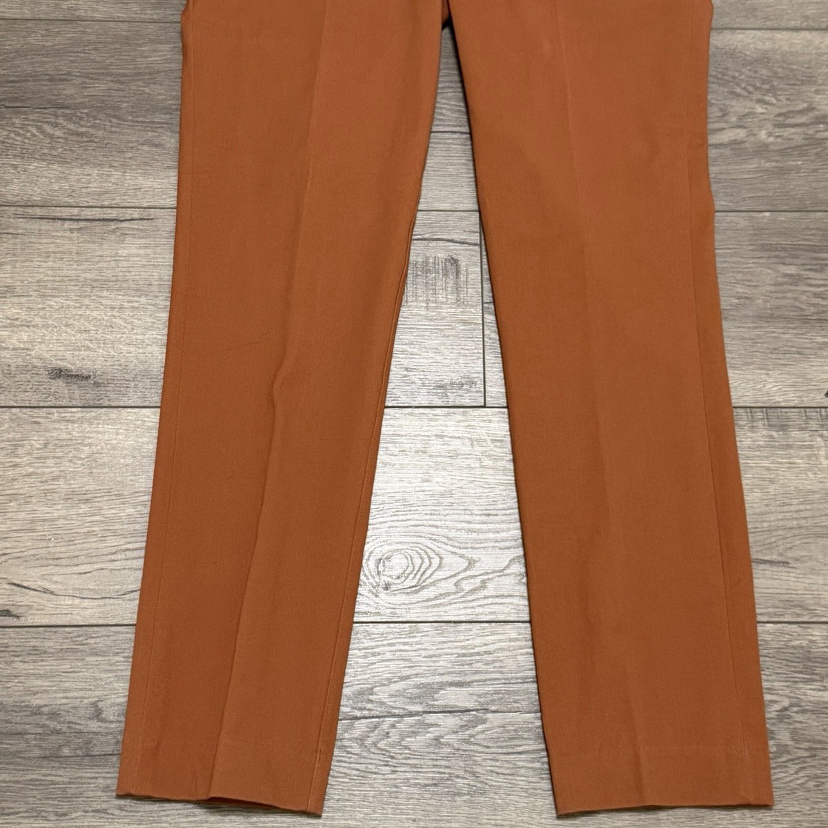 Spanx On-The-Go Ankle Slim Straight Pants Bronze Glow 20365T Sz M Tall View 5