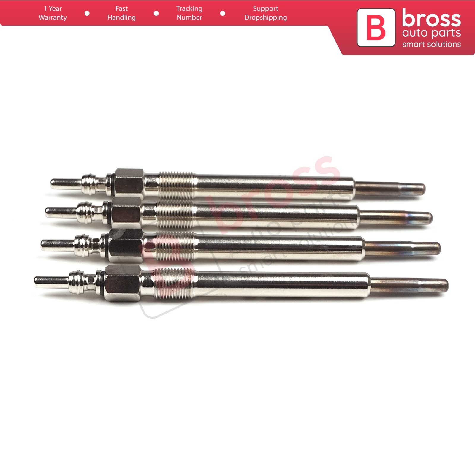 4 Piece Heater Glow Plugs GX123, 05066840AA, GN055 for Chrysler Voyager Jeep BMC