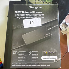 Targus 100W USB-C Universal Charger w/ 5 Adapters Black APKCV3122U50