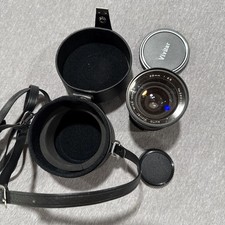 Vivitar 28mm f/2.5 Wide Angle Lens PORST Leather Case 62mm UV Filter