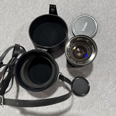 Vivitar 28mm f/2.5 Wide Angle Lens + PORST Leather Case + 62mm UV Filter