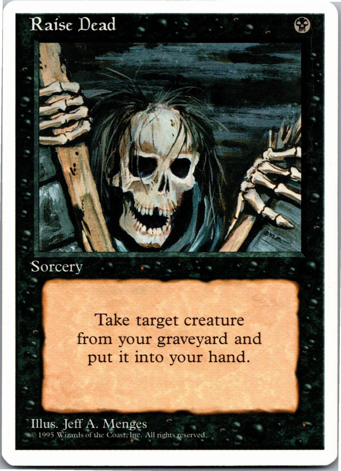 Raise Dead - C - MTG: Fourth Edition (4ED - ) 1995 [LP]