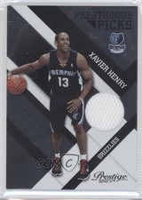 2010-11 Prestige Prestigious Picks Black Materials 24/25 Xavier Henry #12 0b2