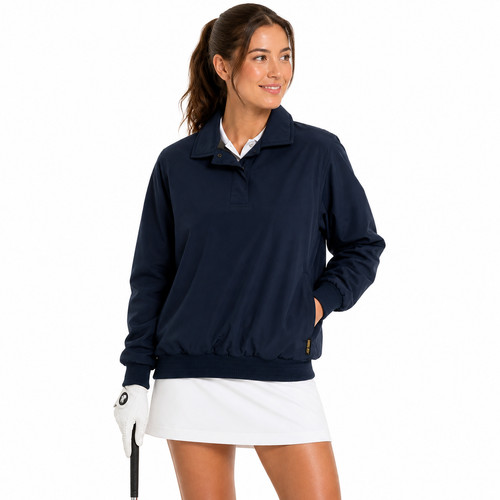 Zero Restriction ZR Golf GoreTex Tour Windbreaker Pullover Women M Preppy Sporty