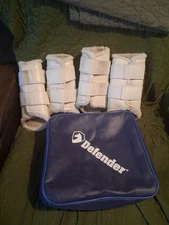 Horse Dressage/Brushing Boots, set of 4 White, Horse