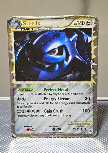 Steelix 87/90 HS—Undaunted 2010 English HP140 Rare Holo Stage 1