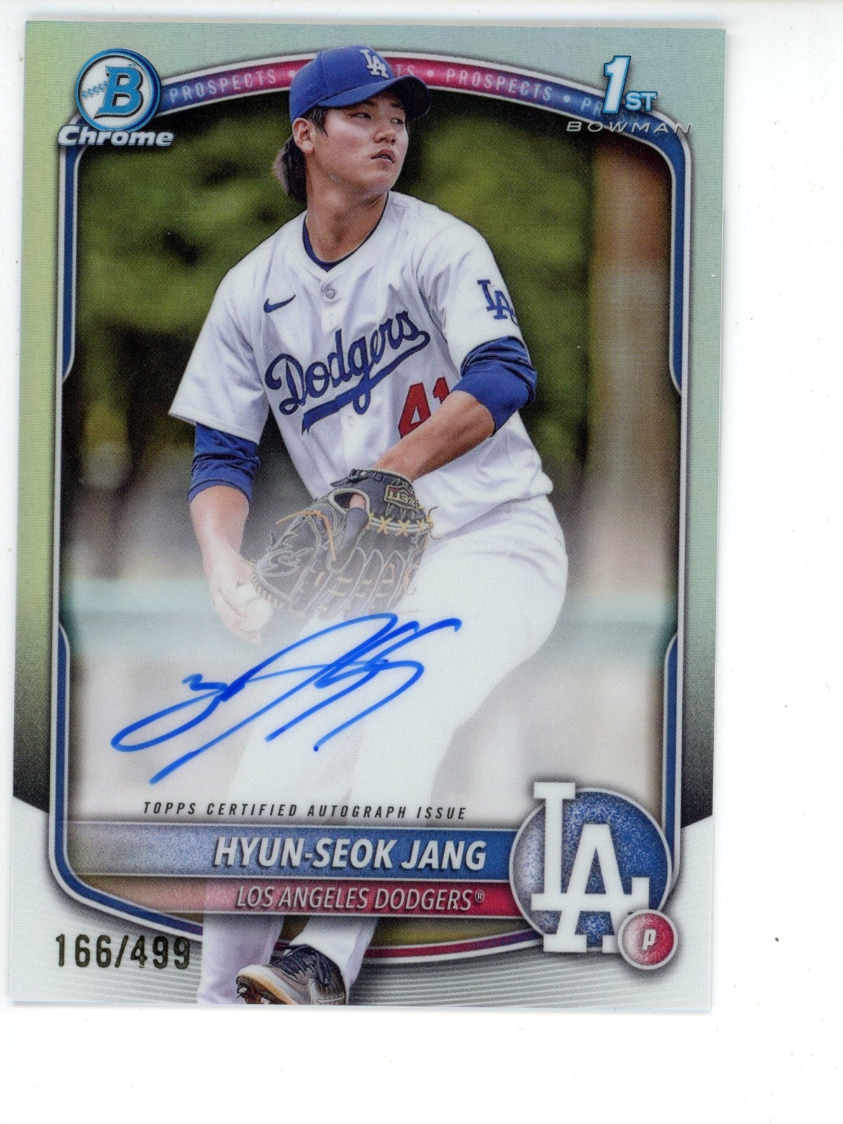 2025 Bowman Chrome Prospect Auto Hyun-Seok Jang #CPA-HJ Refractor /499