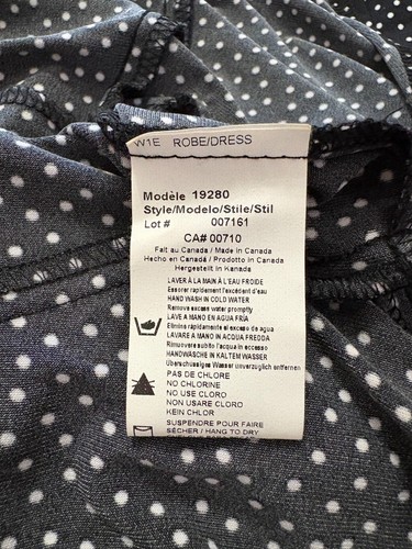 JOSEPH RIBKOFF Vestito abito nero fantasia pois bianchi bottoncini Tg IT 50 - Foto 16 di 17