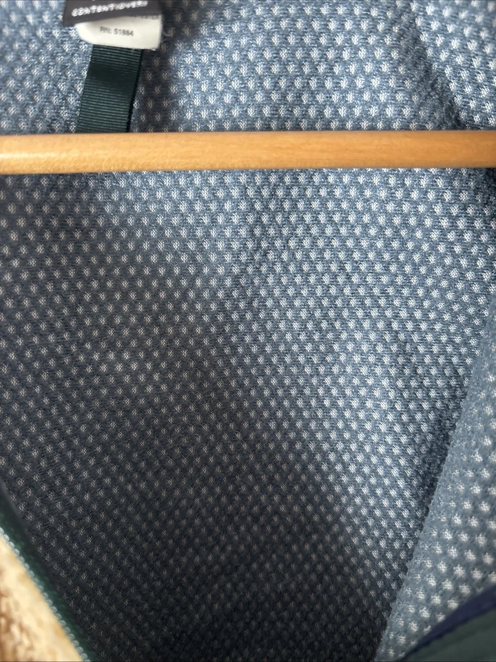 Vintage Patagonia Retro-X Deep Pile PEF Oatmeal Green Vest Size L Made In USA - Image 4 of 4