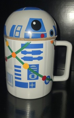 New R2D2 St. Nicholas Square Star Wars Lidded Holiday Mug