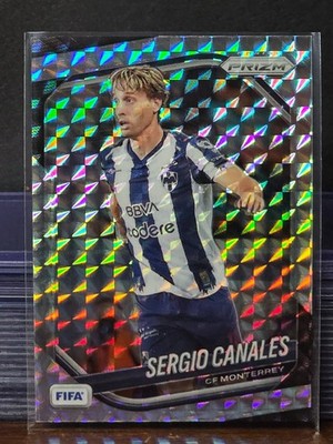 2025-26 Panini Prizm FIFA Soccer Silver Mosaic Prizm Sergio Canales #130