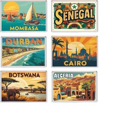 Various Africa - Fun Jumbo Fridge Magnet - Holiday Souvenir Gift Present