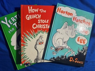 Dr. Seuss Horton Hatches the Egg, How the Grinch Stole Xmas, Yertle the Turtle