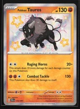 Paldean Tauros 172/091 SV: Paldean Fates Shiny Holo Rare Pokemon Card