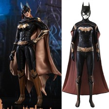 Batwoman Jumpsuit Cosplay Cloak Arkham Knight Girl Costume Adult Kids Halloween