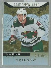 2017-18 Upper Deck Trilogy #66 Luke Kunin RC 942/999 (ref53288)