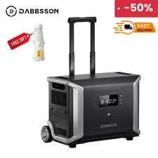 3430Wh 3600W DBS3500 Portable Power Station Solar Generator for Camping Dabbsson