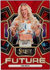 2024 Panini Select WWE Wrestling Sol Ruca Red Prizm Future insert #/99 #18 NXT