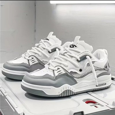 Trendy Street Style Skate Shoes, Comfy Non Slip Casual Lace Up unisex