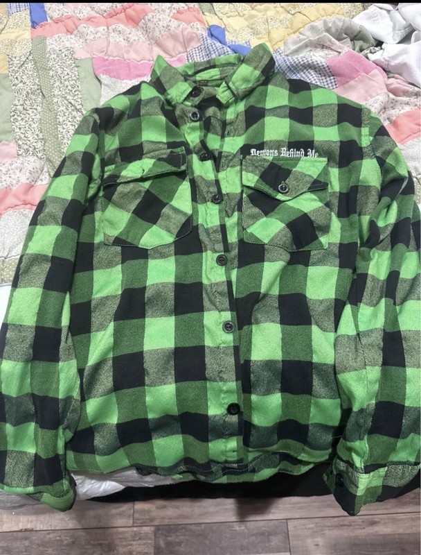 Demons Behind Me Men's Flannel Shirt - Medium