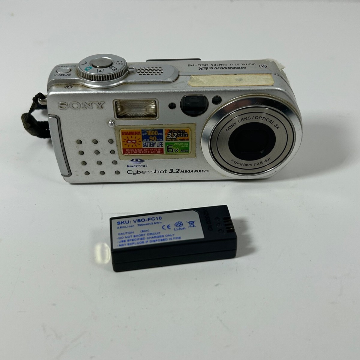 水中撮影40m SONY Cyber-shot DSC-P5 3.2メガピクセル Sony Cyber-shot DSC-P5 3.2MP Digital Camera - Silver for sale