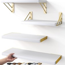Wall Shelves for Bedroom Decor, Floating Wall Shelf for Living Room Kitchen S...