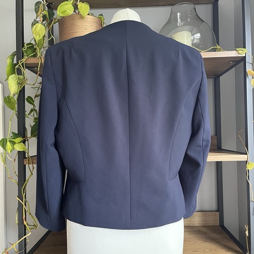 Phase Eight Tally Jacket Navy 16 Cropped Bolero Occasion Worn Once - Picture 7 of 8