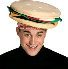 Rasta Imposta Cheeseburger Hat Funny Food Multicolor One Size