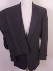 vintage EUC Lord West Gray Wool Striped 2 Pc Tux Tuxedo Formal Silk Lapels 46 XL