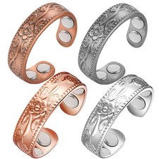 Copper Rings for Women Strong Magnets Pure Copper Magnetic Ring