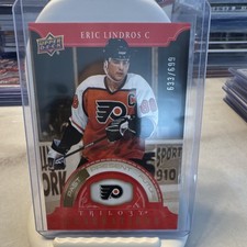 Upper Deck Trilogy Generations Eric Lindros Red Serial #TG-14A /699 Flyers