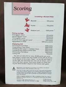 Lot Of Nes, Atari Manuals & Poster: Rush'N Attack,Super C, Joust, Joust Poster